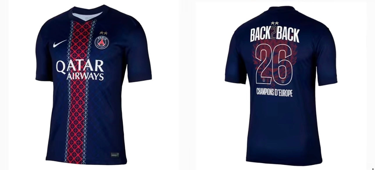 Maillot Domicile PSG 25/26 - Flocage Champions of Europe - 26